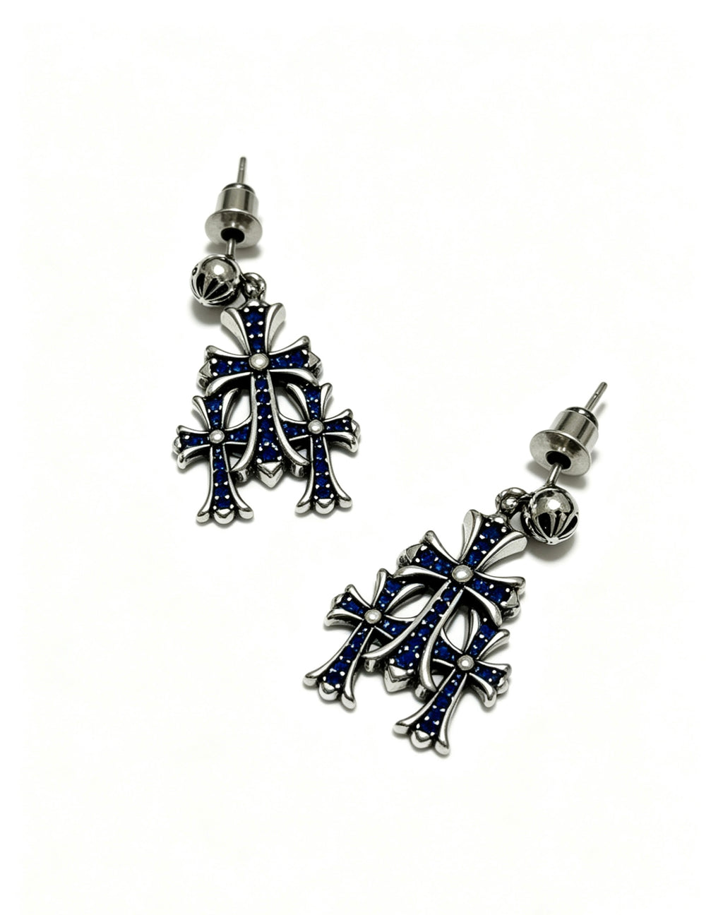 Chrome Hearts Slim Gothic Motif Drop Earrings - album image 6