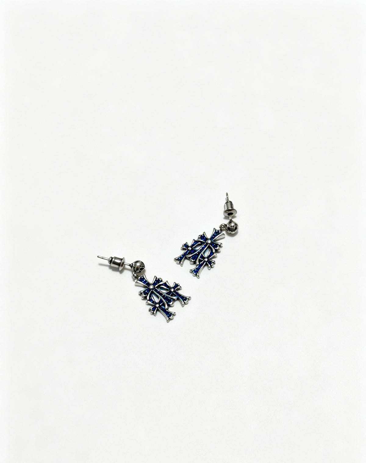 Chrome Hearts Slim Gothic Motif Drop Earrings - album image 2