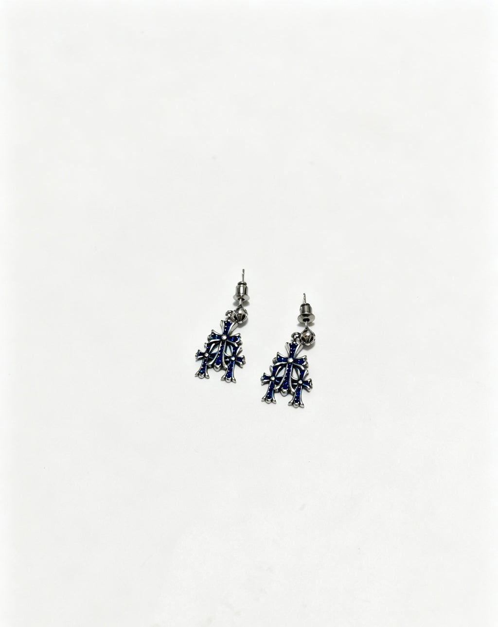 Chrome Hearts Slim Gothic Motif Drop Earrings - album image 1