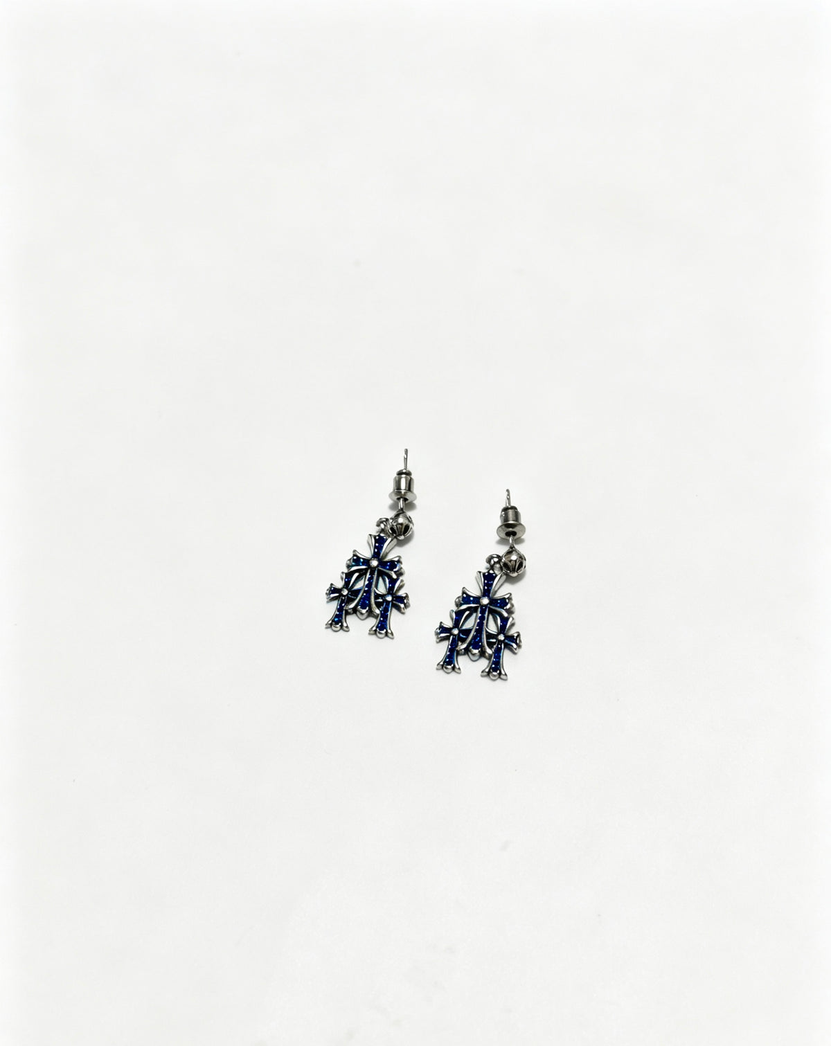 Chrome Hearts Slim Gothic Motif Drop Earrings - album image 1