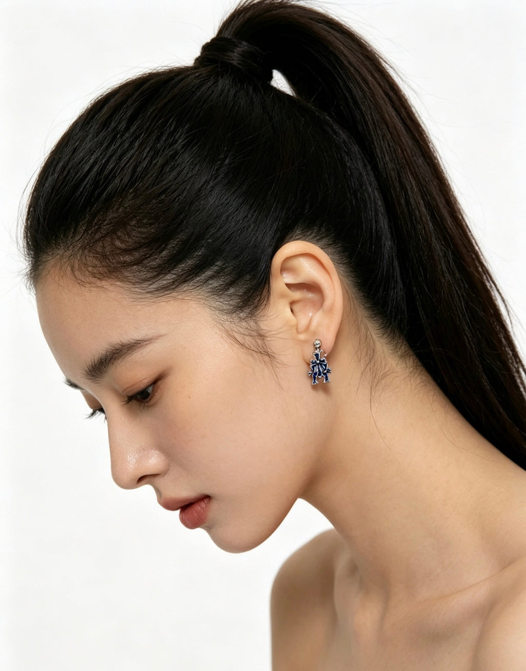 Chrome Hearts Slim Gothic Motif Drop Earrings - album image 8