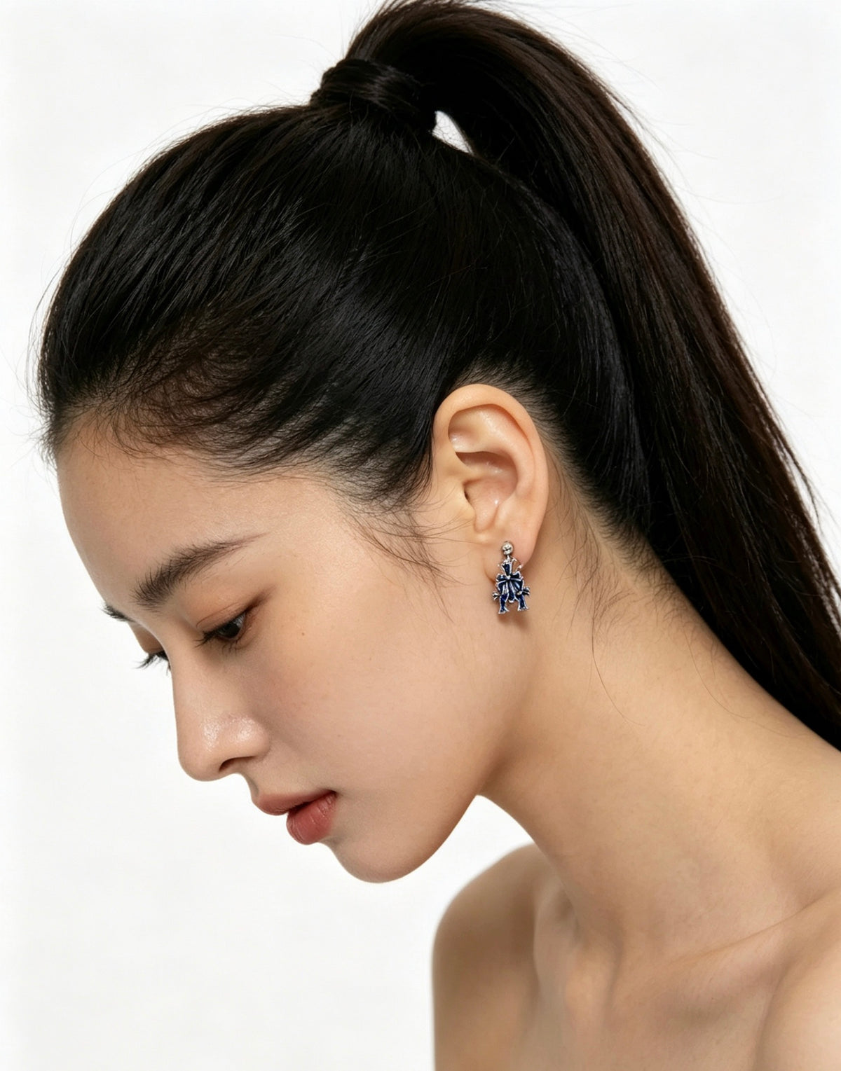 Chrome Hearts Slim Gothic Motif Drop Earrings - album image 8