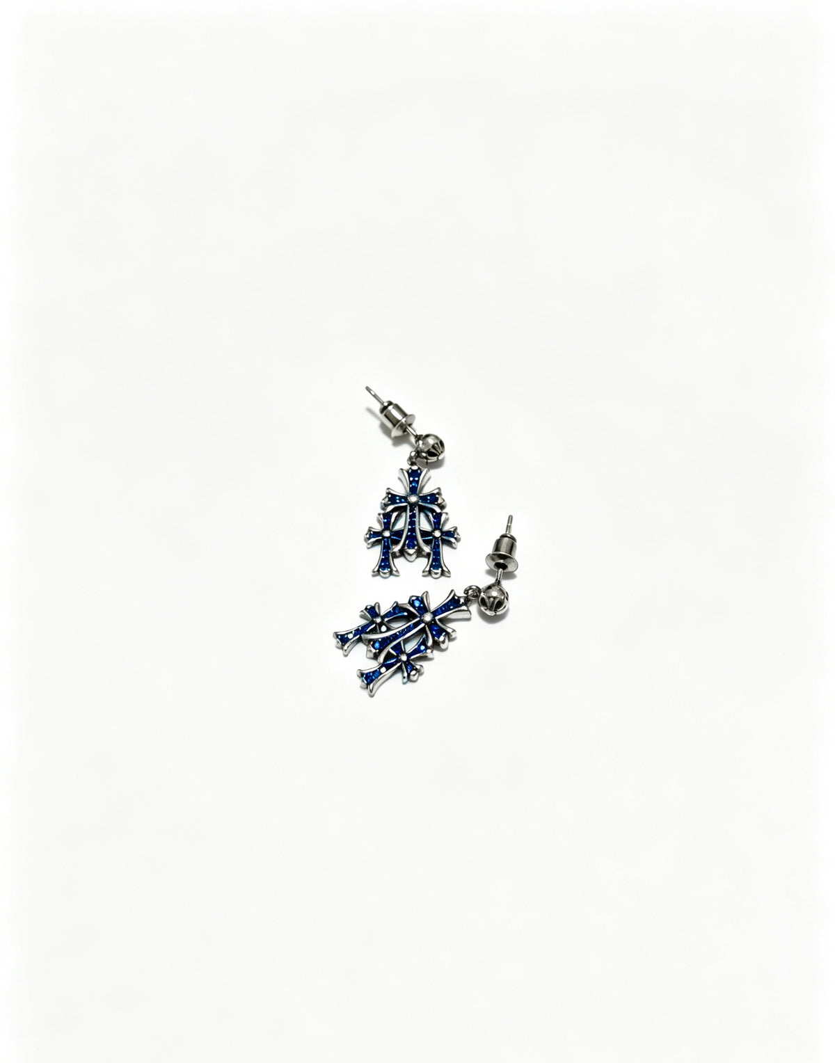Chrome Hearts Slim Gothic Motif Drop Earrings - album image 3