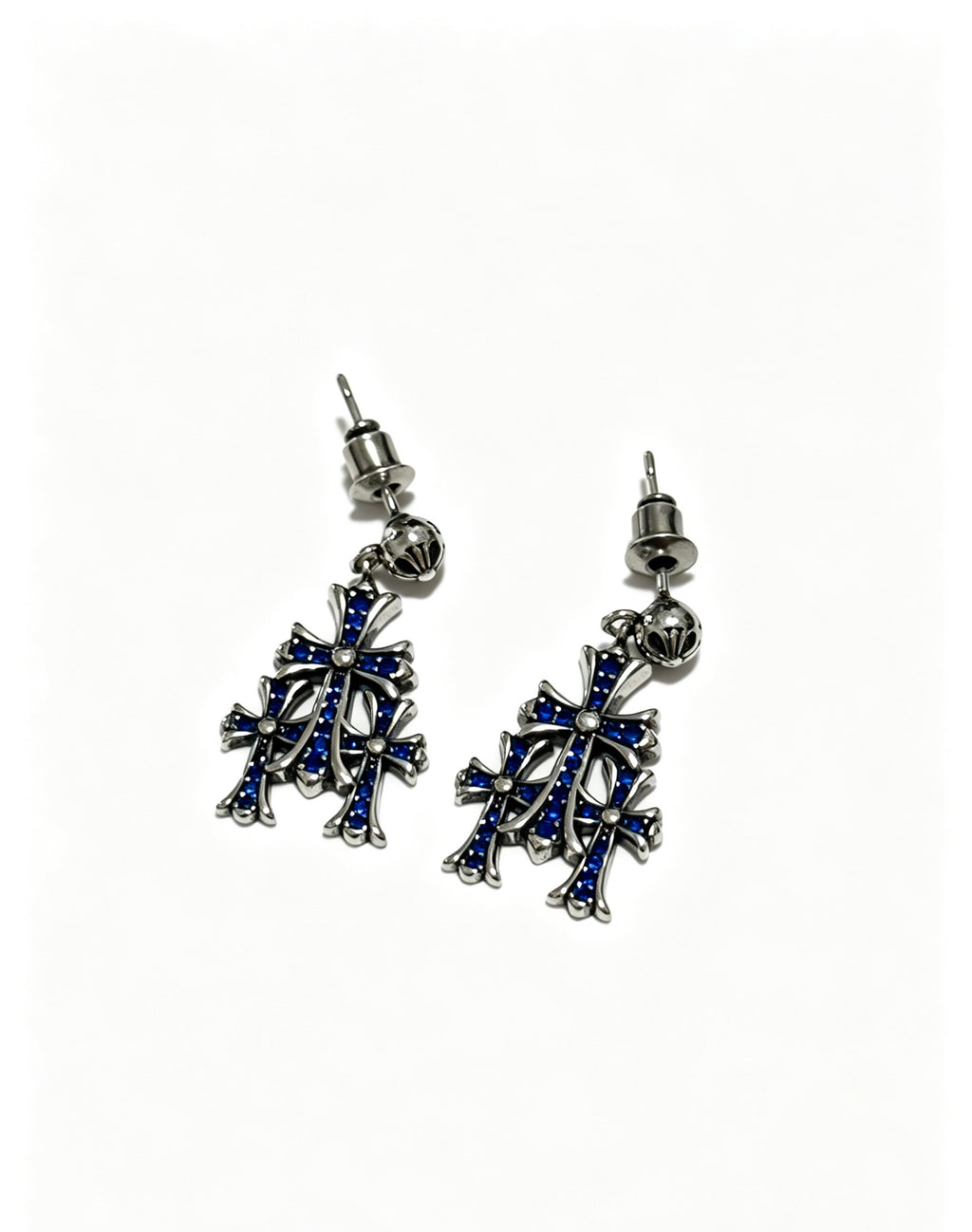 Chrome Hearts Slim Gothic Motif Drop Earrings - album image 5
