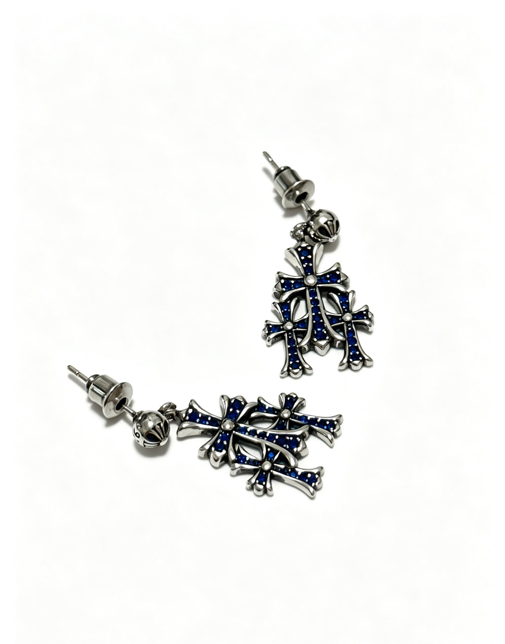 Chrome Hearts Slim Gothic Motif Drop Earrings - album image 4