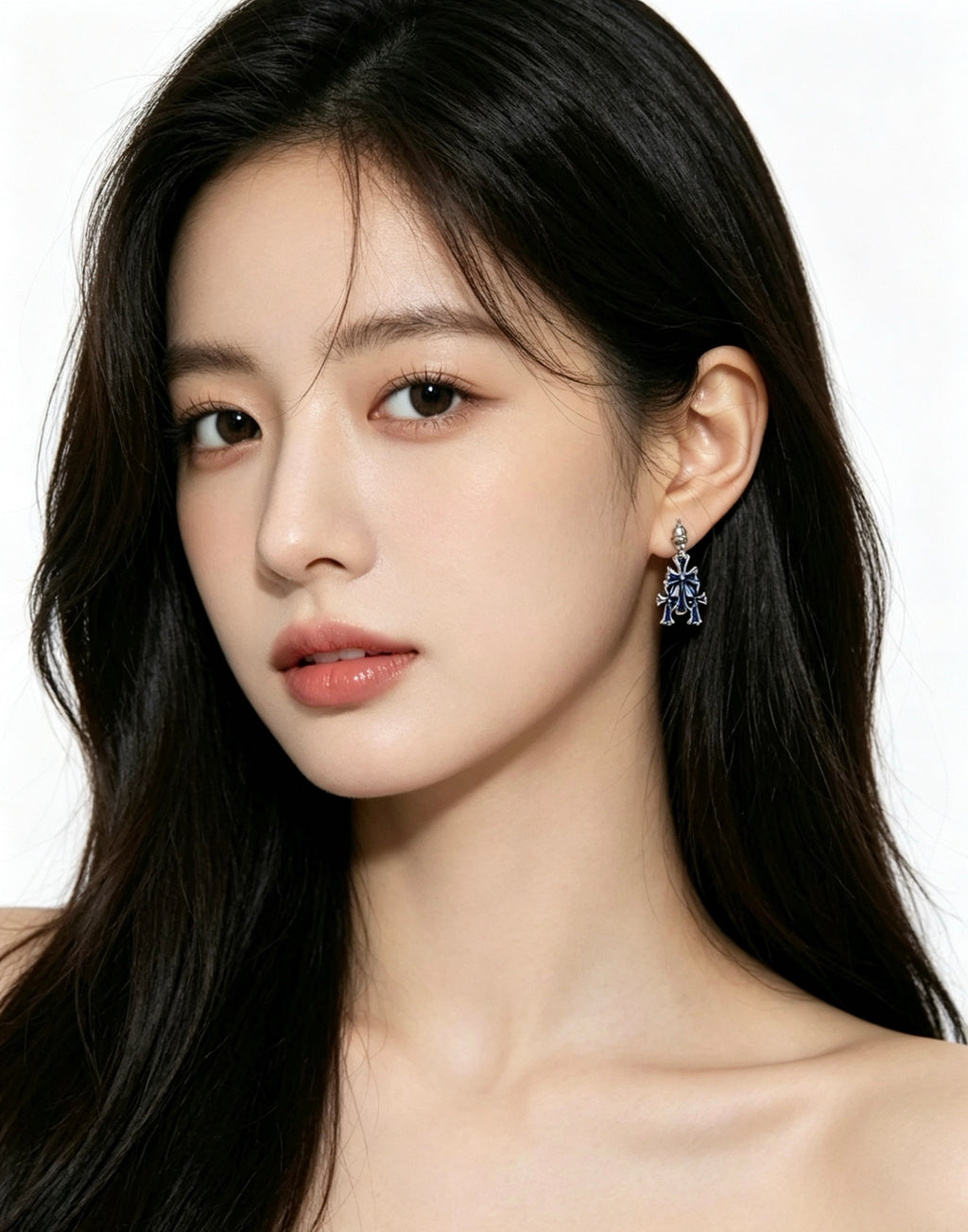 Chrome Hearts Slim Gothic Motif Drop Earrings - album image 7