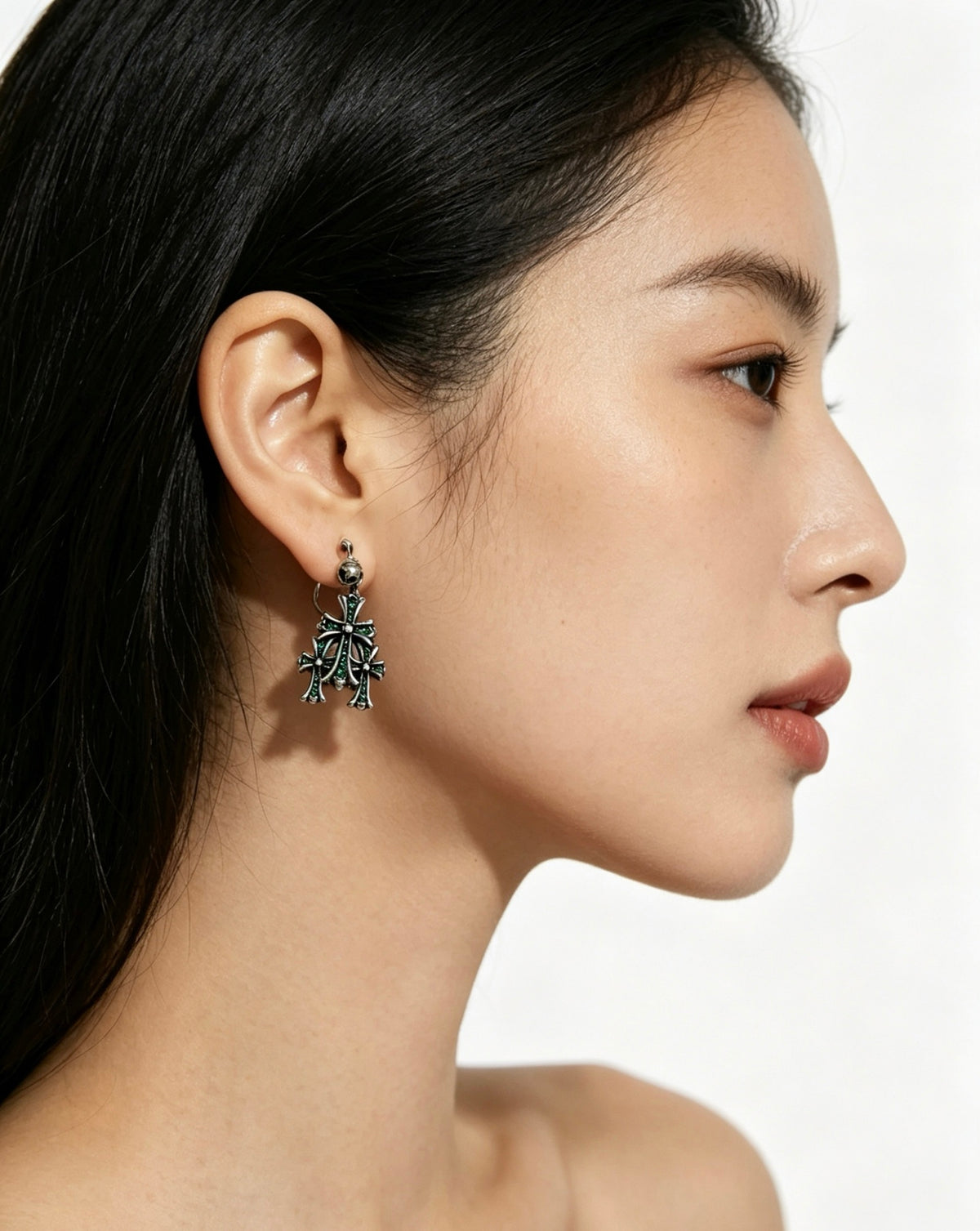 Chrome Hearts Cross Earrings - album image 7