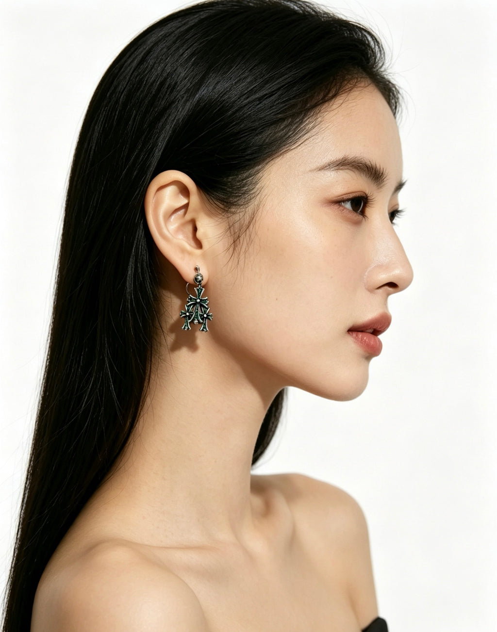 Chrome Hearts Pointed Double Cross Earrings - album image 8