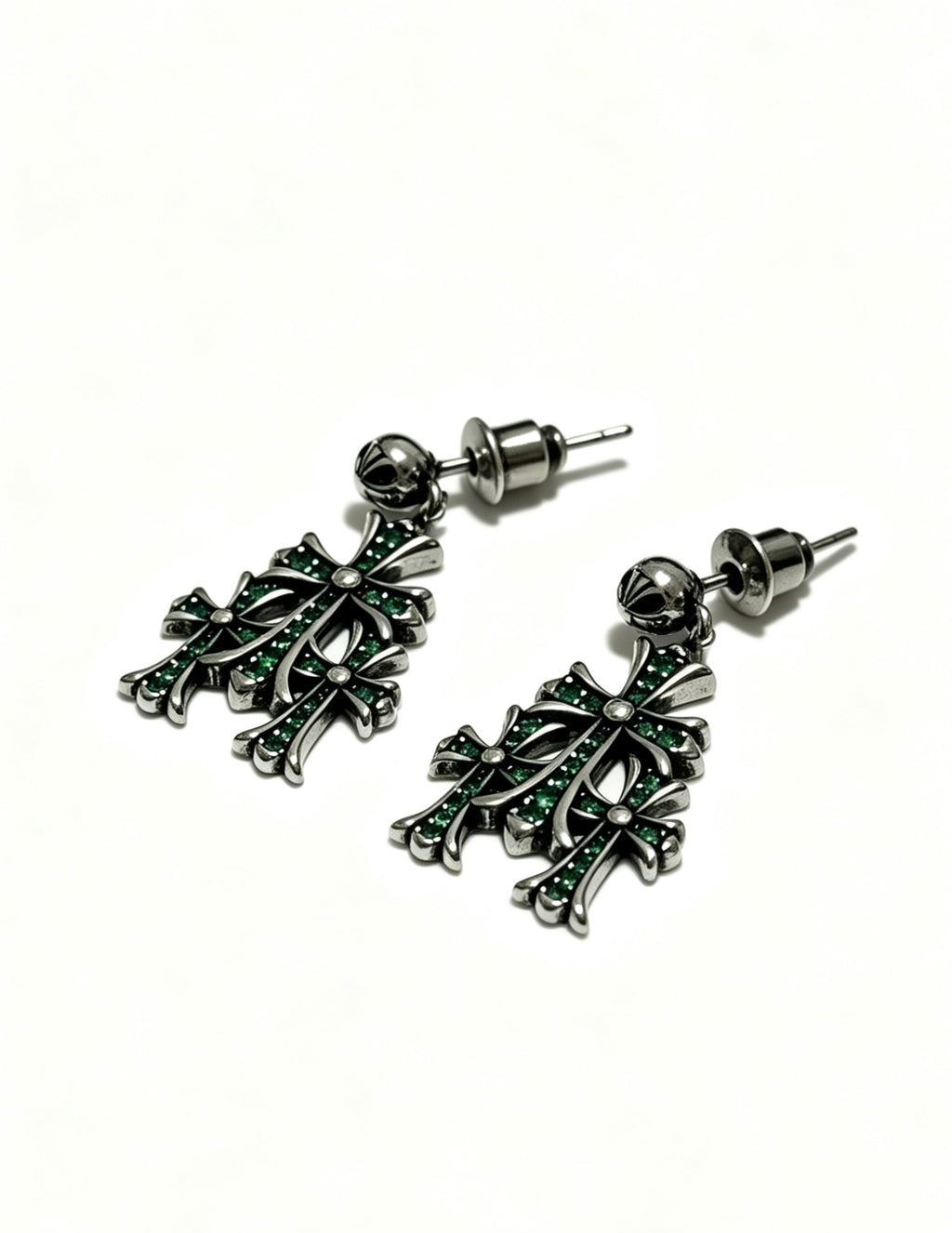 Chrome Hearts Pointed Double Cross Earrings - album image 5