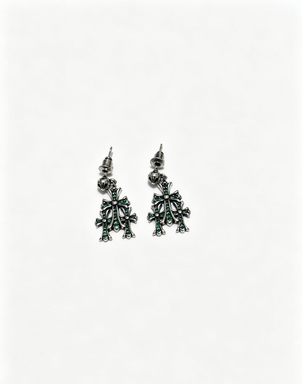 Chrome Hearts Pointed Double Cross Earrings - album image 4