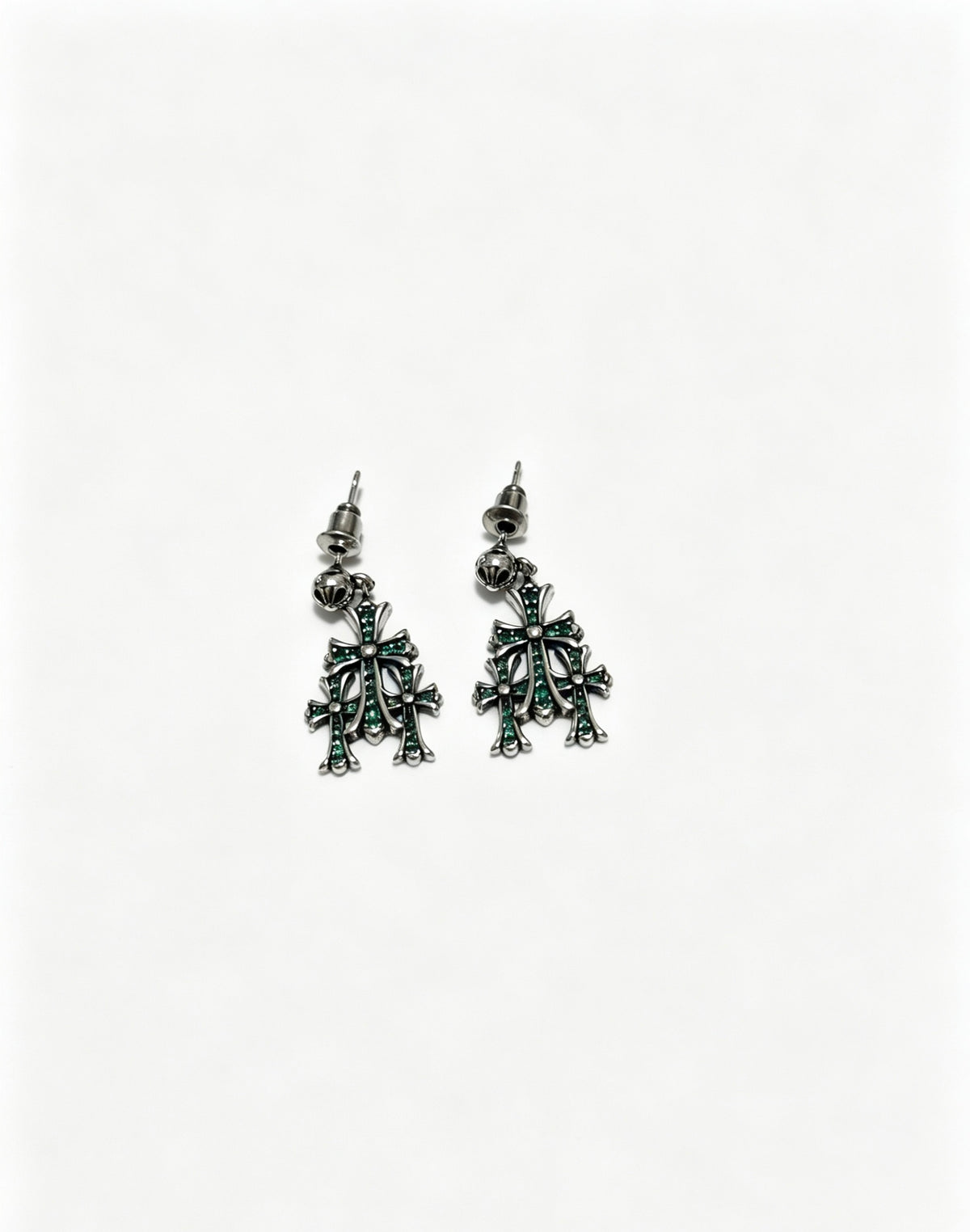 Chrome Hearts Pointed Double Cross Earrings - album image 4