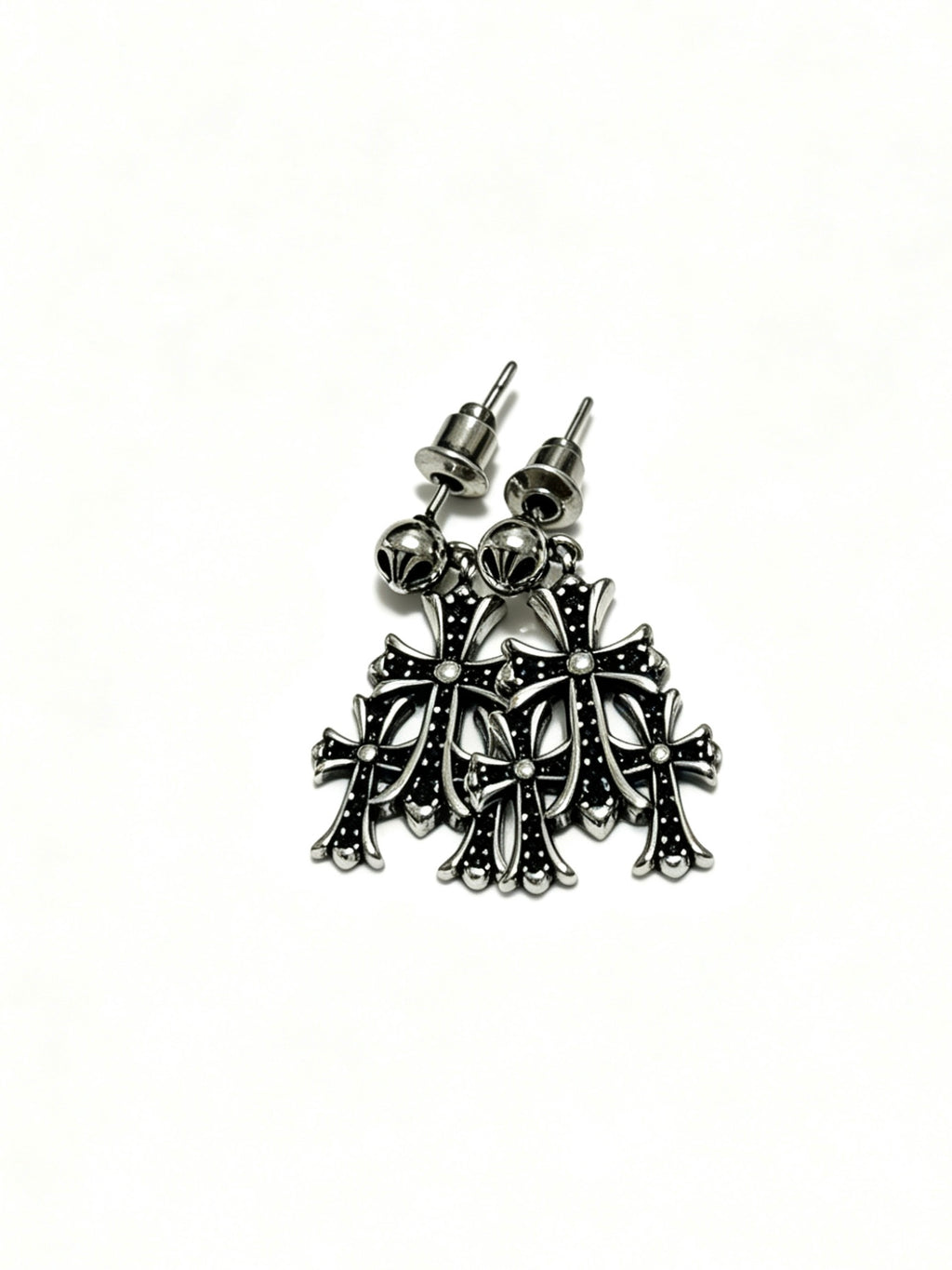 Chrome Hearts Compact Multi-Cross Earrings - album image 4