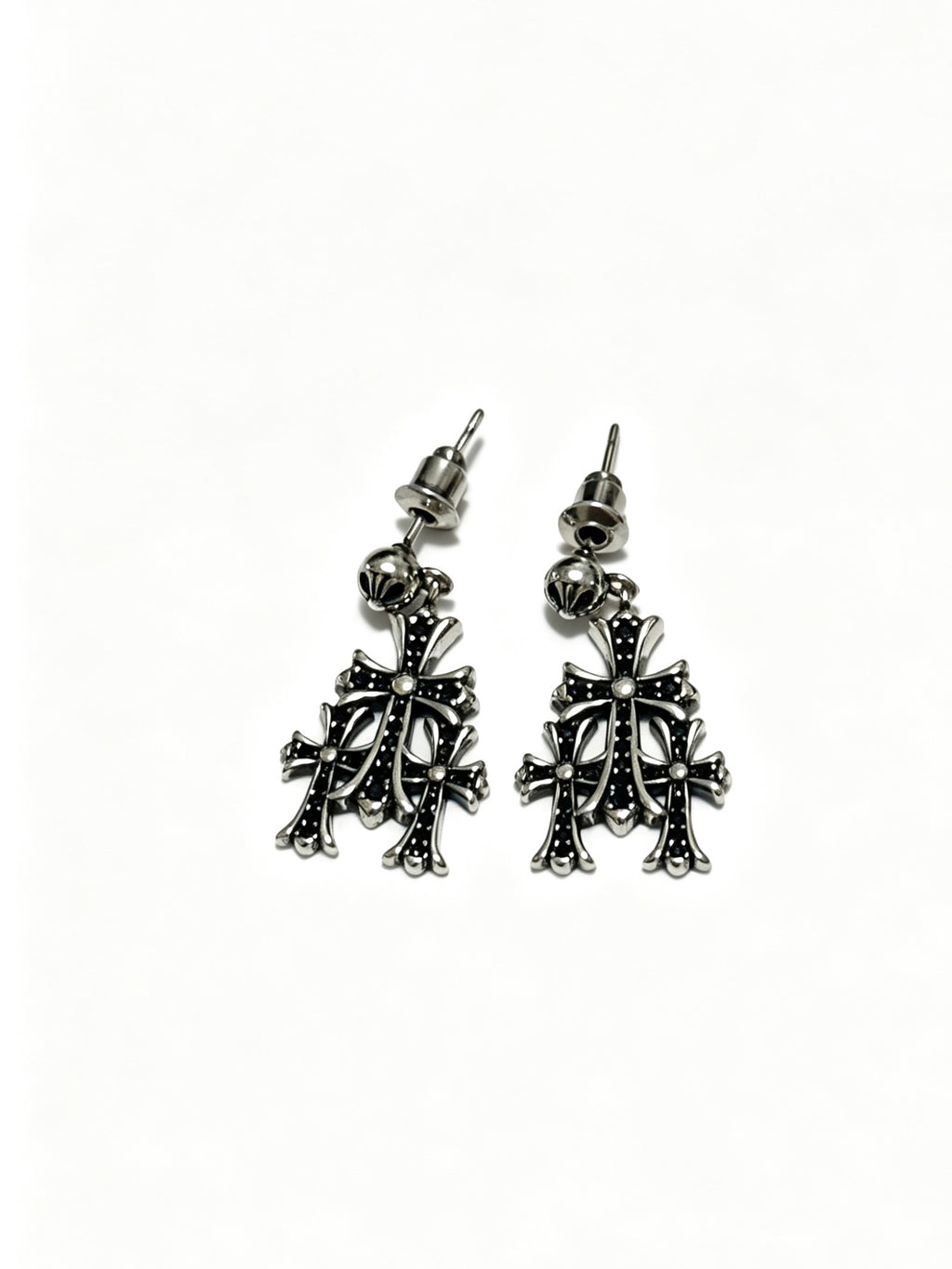 Chrome Hearts Compact Multi-Cross Earrings - album image 2