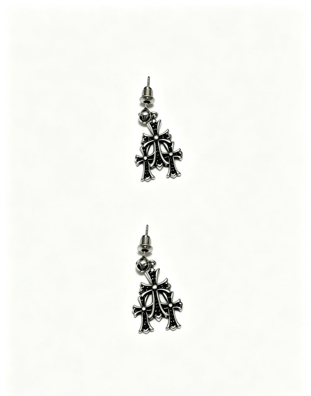 Chrome Hearts Compact Multi-Cross Earrings - album image 5