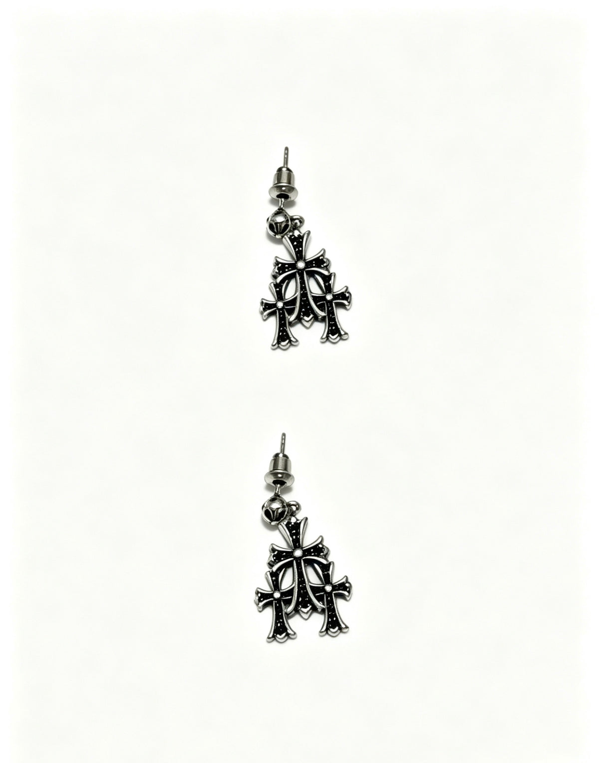 Chrome Hearts Compact Multi-Cross Earrings - album image 5