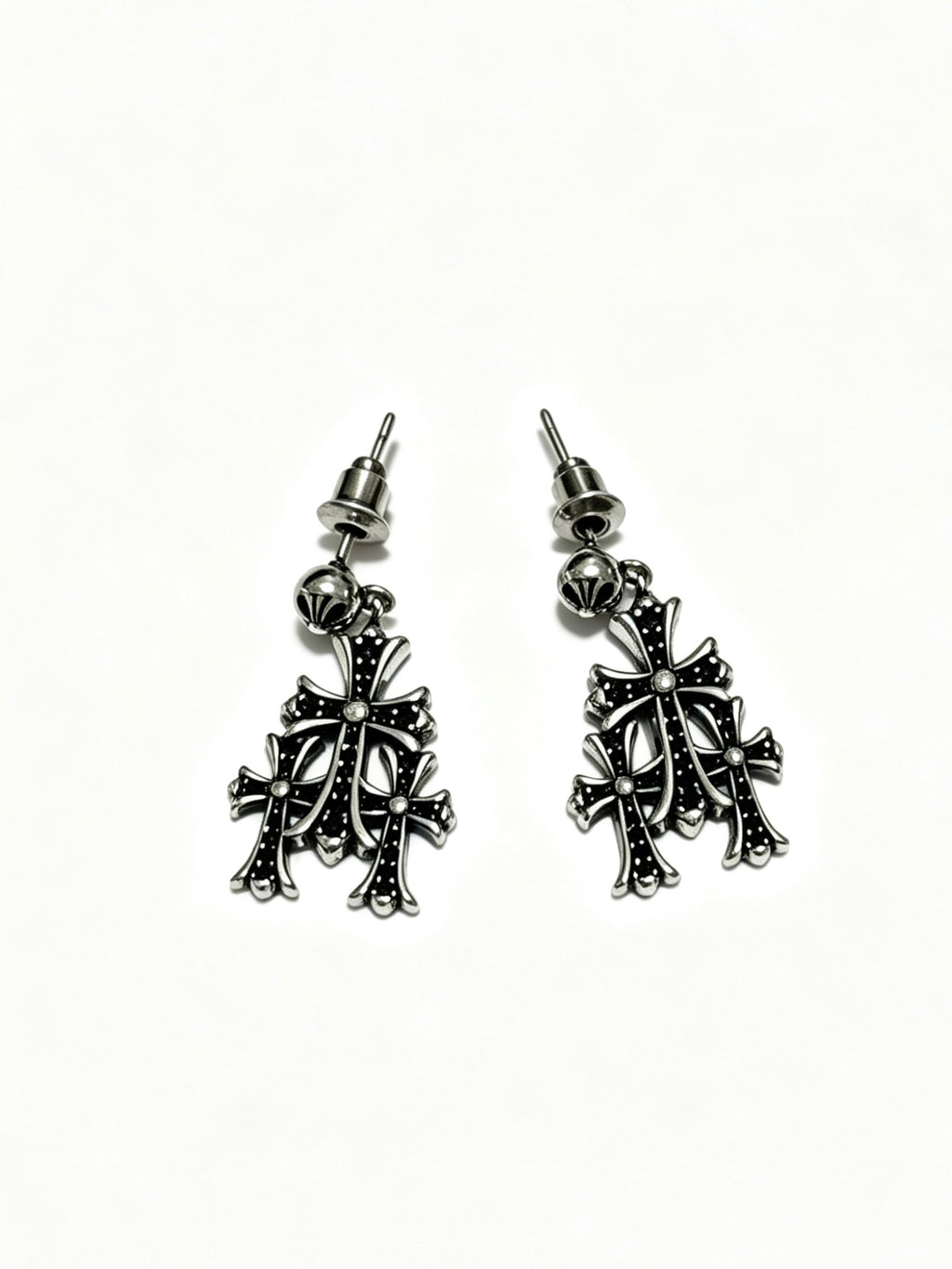 Chrome Hearts Compact Multi-Cross Earrings - album image 3