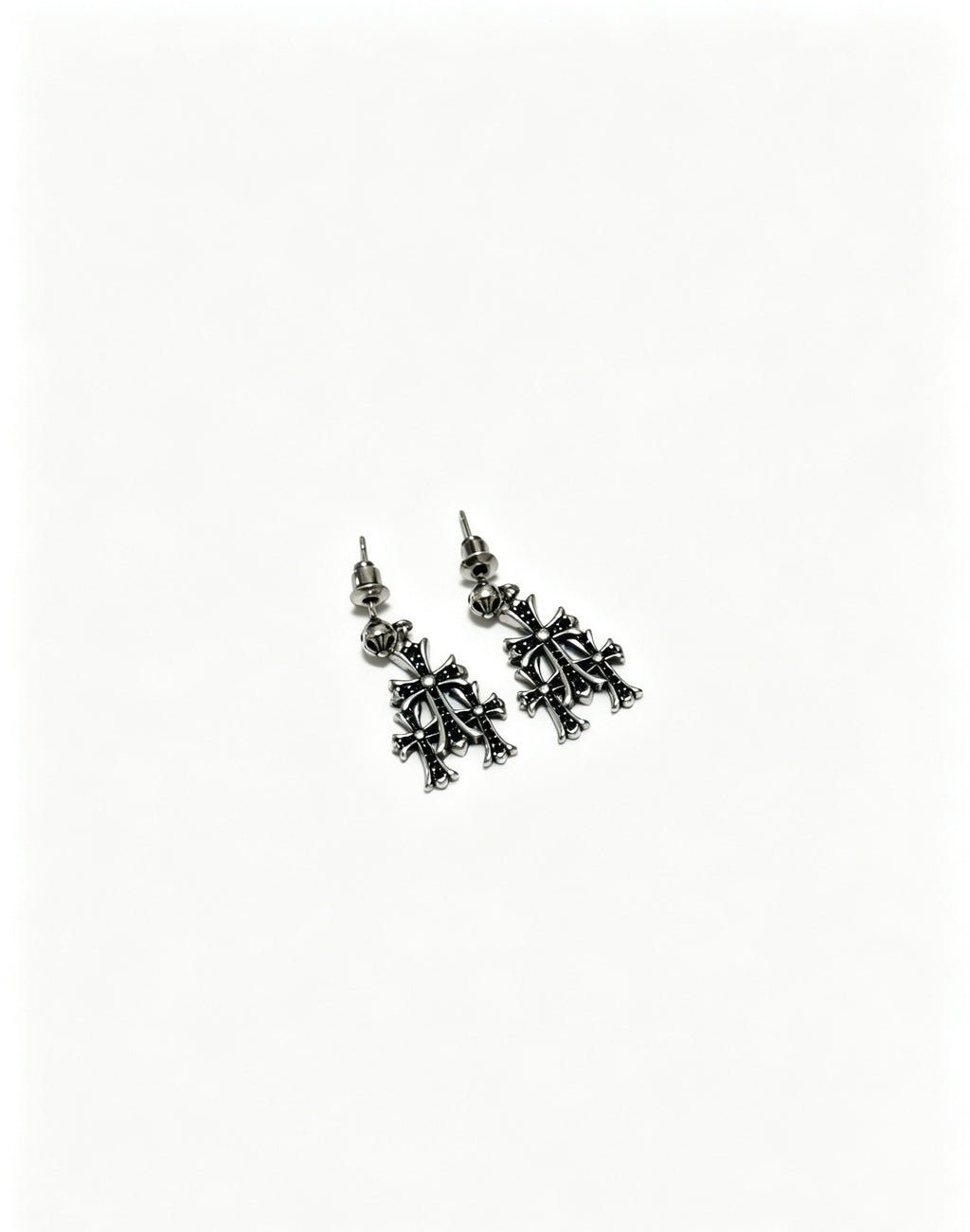 Chrome Hearts Compact Multi-Cross Earrings - album image 1