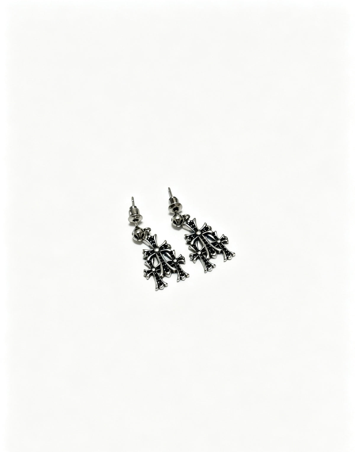 Chrome Hearts Compact Multi-Cross Earrings - album image 1