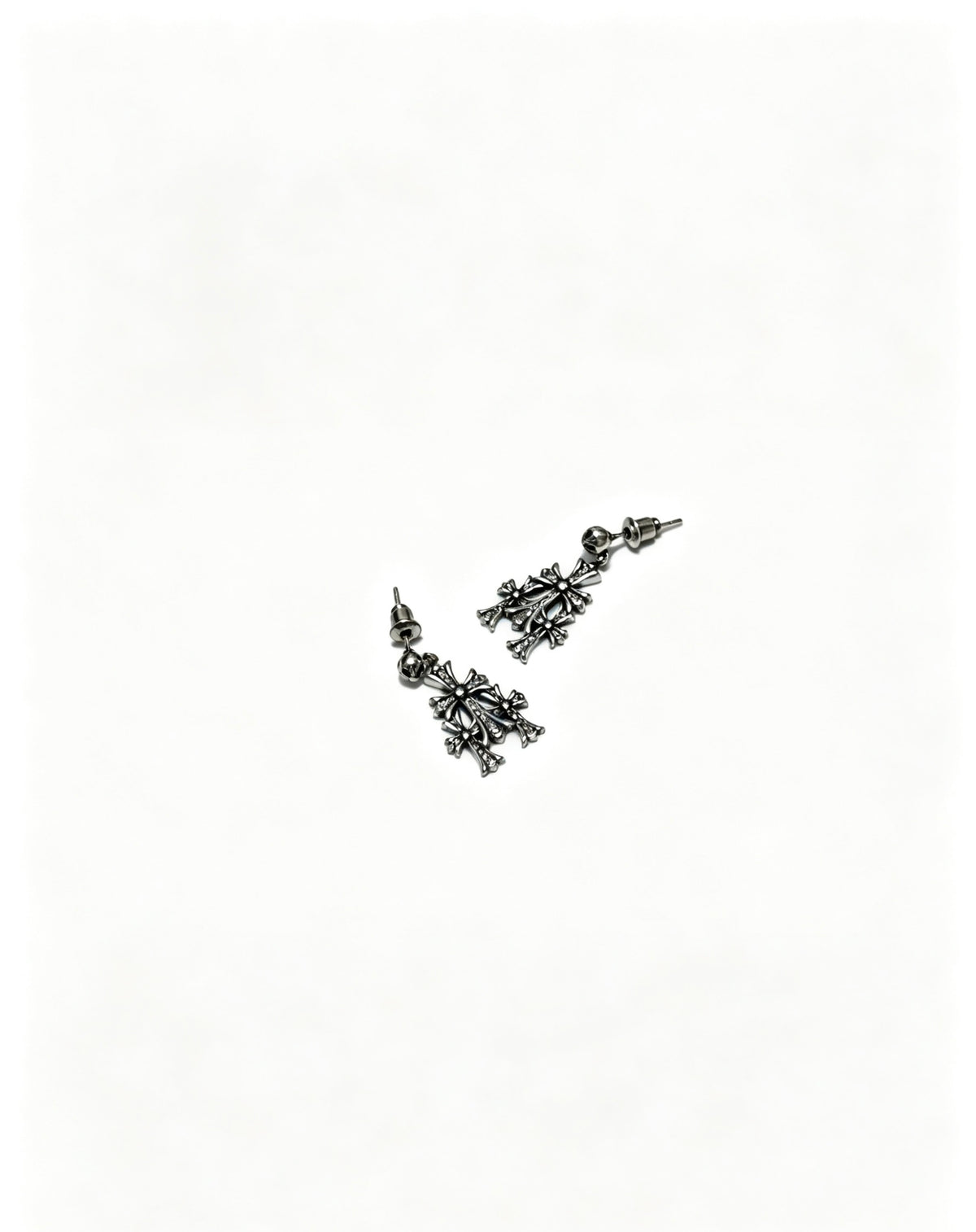 Chrome Hearts Curved Leaf Cluster Earrings - album image 6