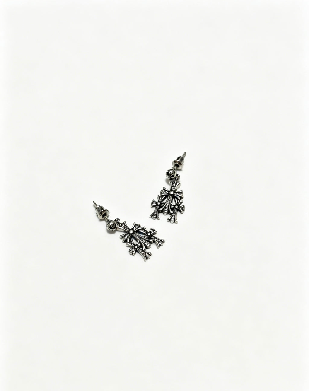 Chrome Hearts Curved Leaf Cluster Earrings - album image 1
