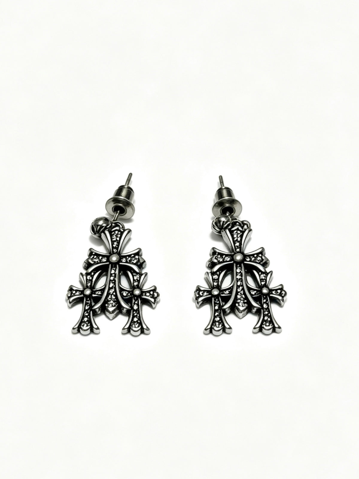 Chrome Hearts Curved Leaf Cluster Earrings - album image 4