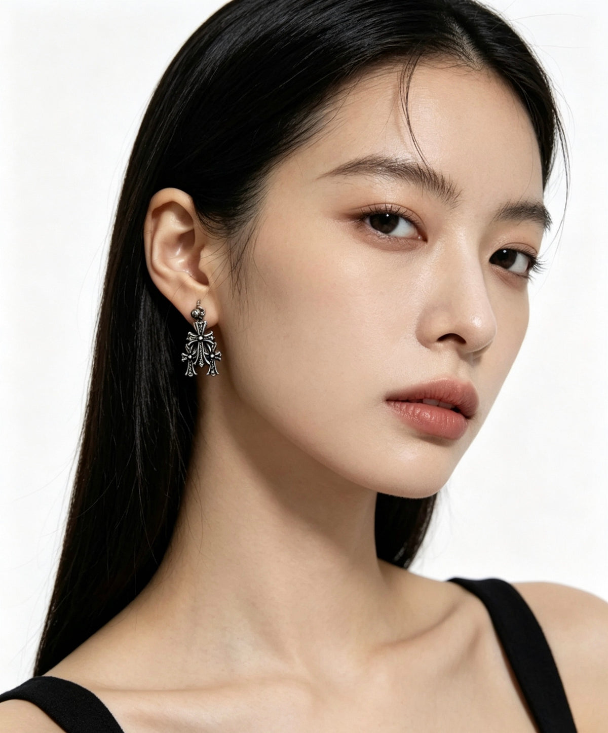 Chrome Hearts Curved Leaf Cluster Earrings - album image 9