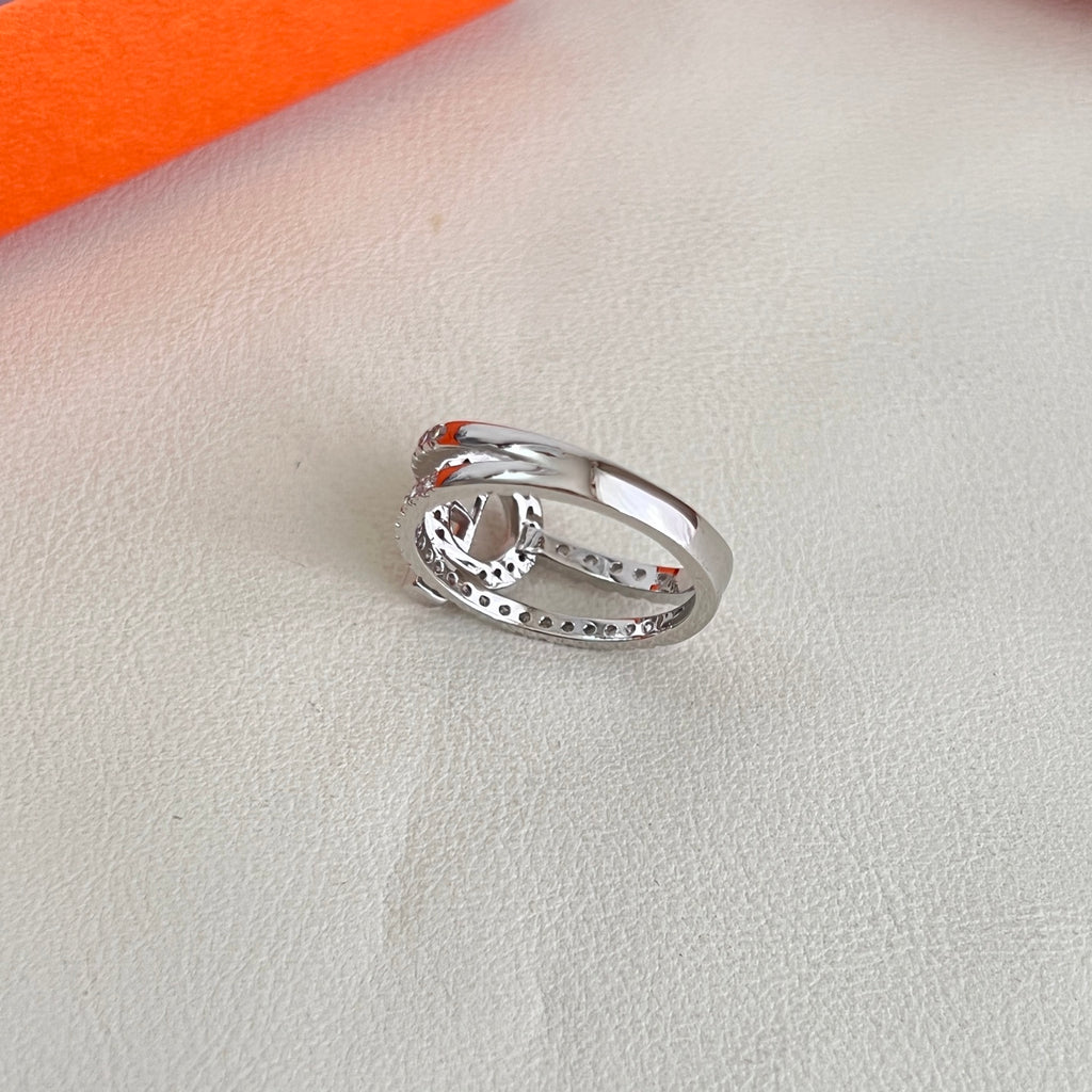 Hermès Silver-Tone Anchor-Link Ring - album image 8