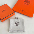 Hermès Silver-Tone Round H Disc Stud Earrings - album image 1