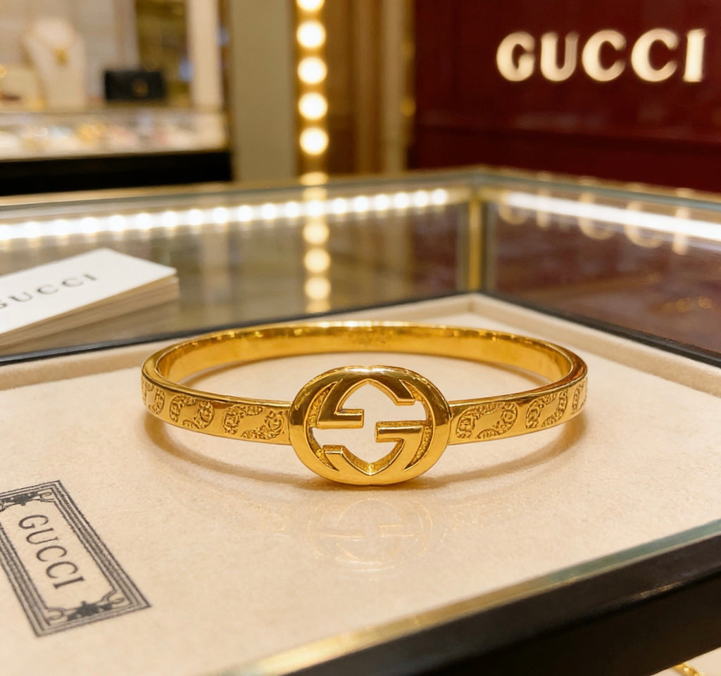 Gucci Anger Forest Interlocking G Antiqued Bangle - album image 9