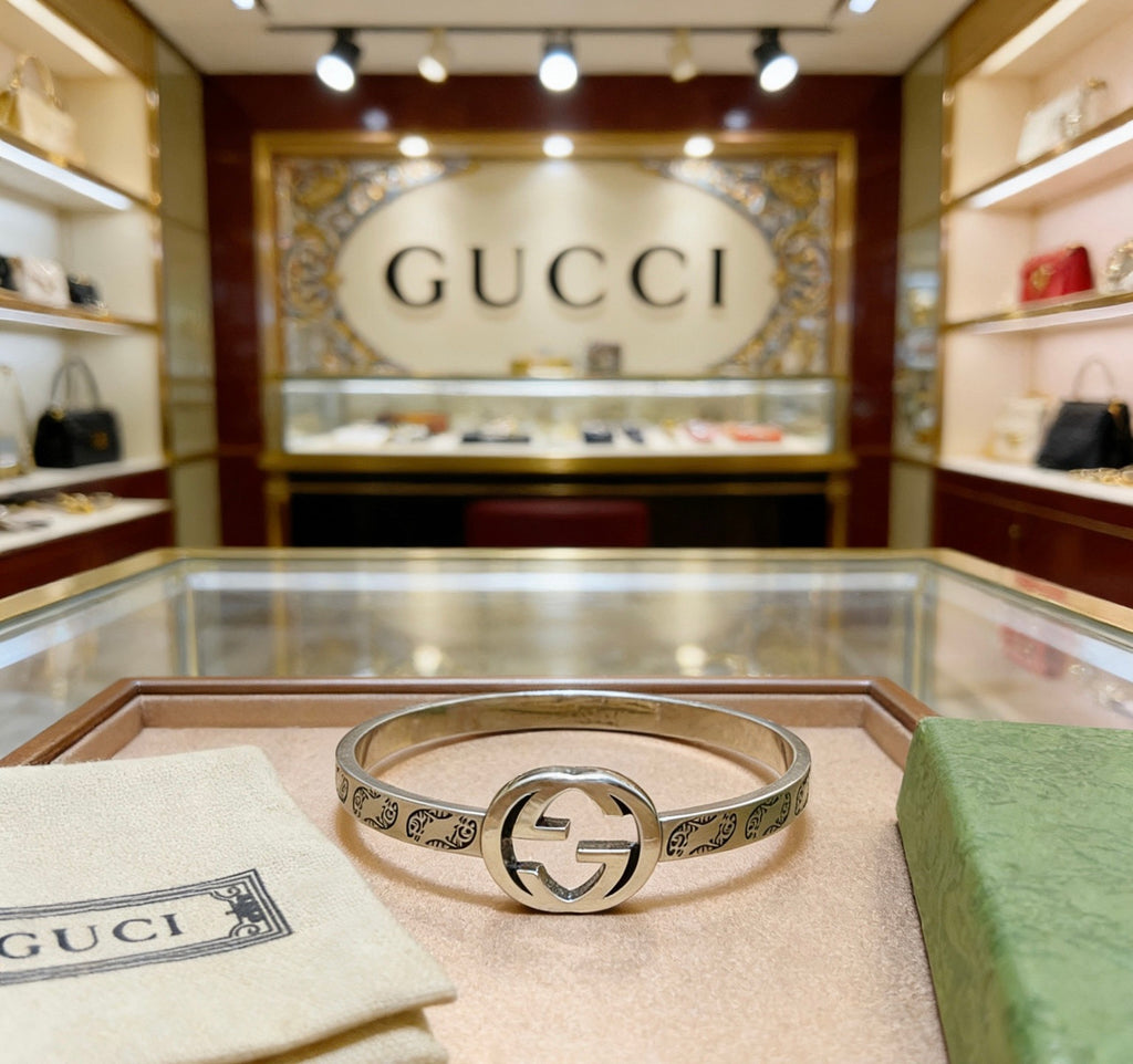 Gucci Anger Forest Interlocking G Antiqued Bangle - album image 1
