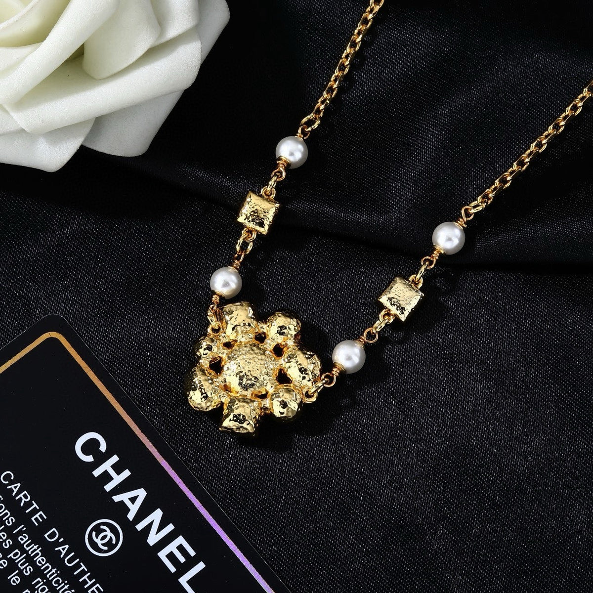 Chanel Gold-Tone Multicolor Bead Necklace - album image 5