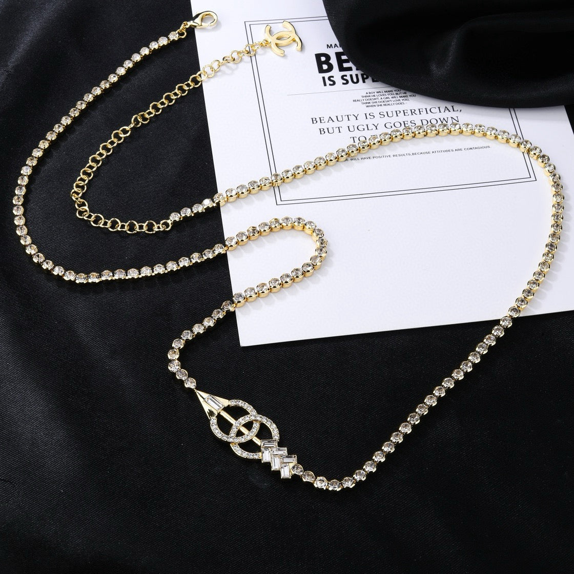 Chanel Gold-Tone Pearl CC Chain Belt - album image 2