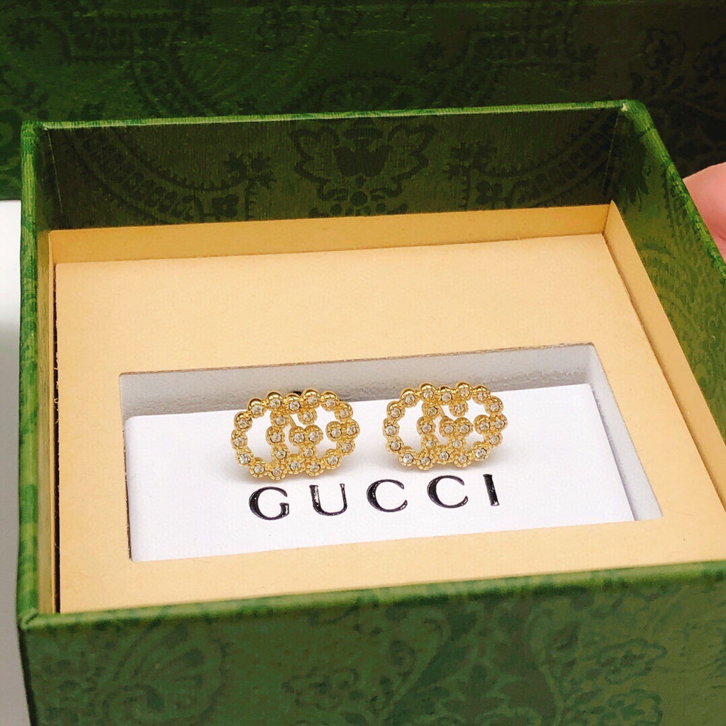 Gucci Interlocking G Crystal Accent Mini Earrings - album image 4