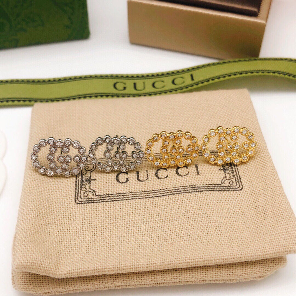 Gucci Interlocking G Crystal Accent Mini Earrings - album image 7