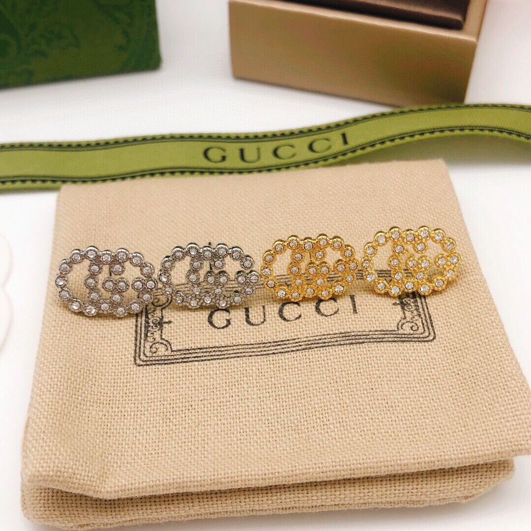 Gucci Interlocking G Crystal Accent Mini Earrings - album image 7