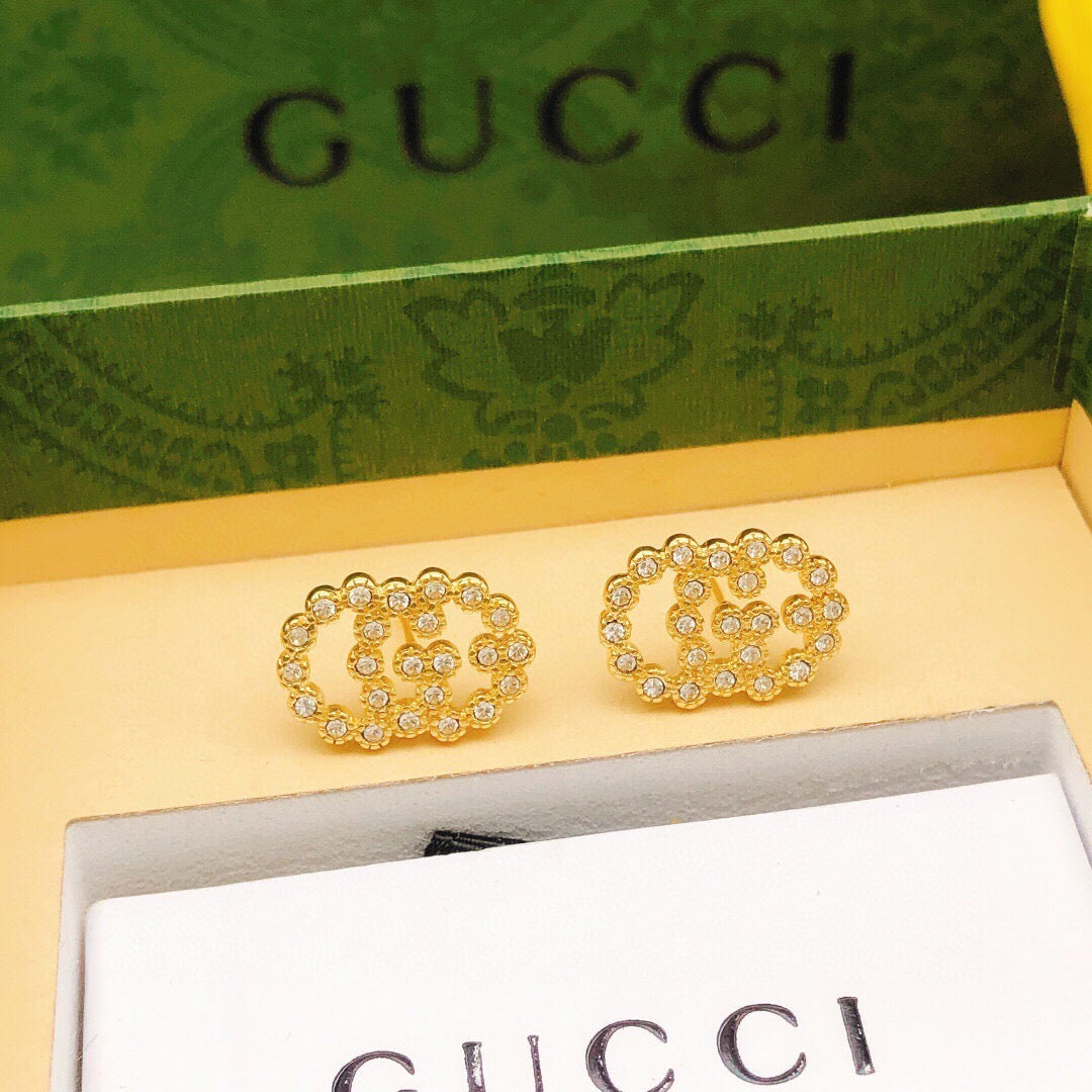 Gucci Interlocking G Crystal Accent Mini Earrings - album image 3