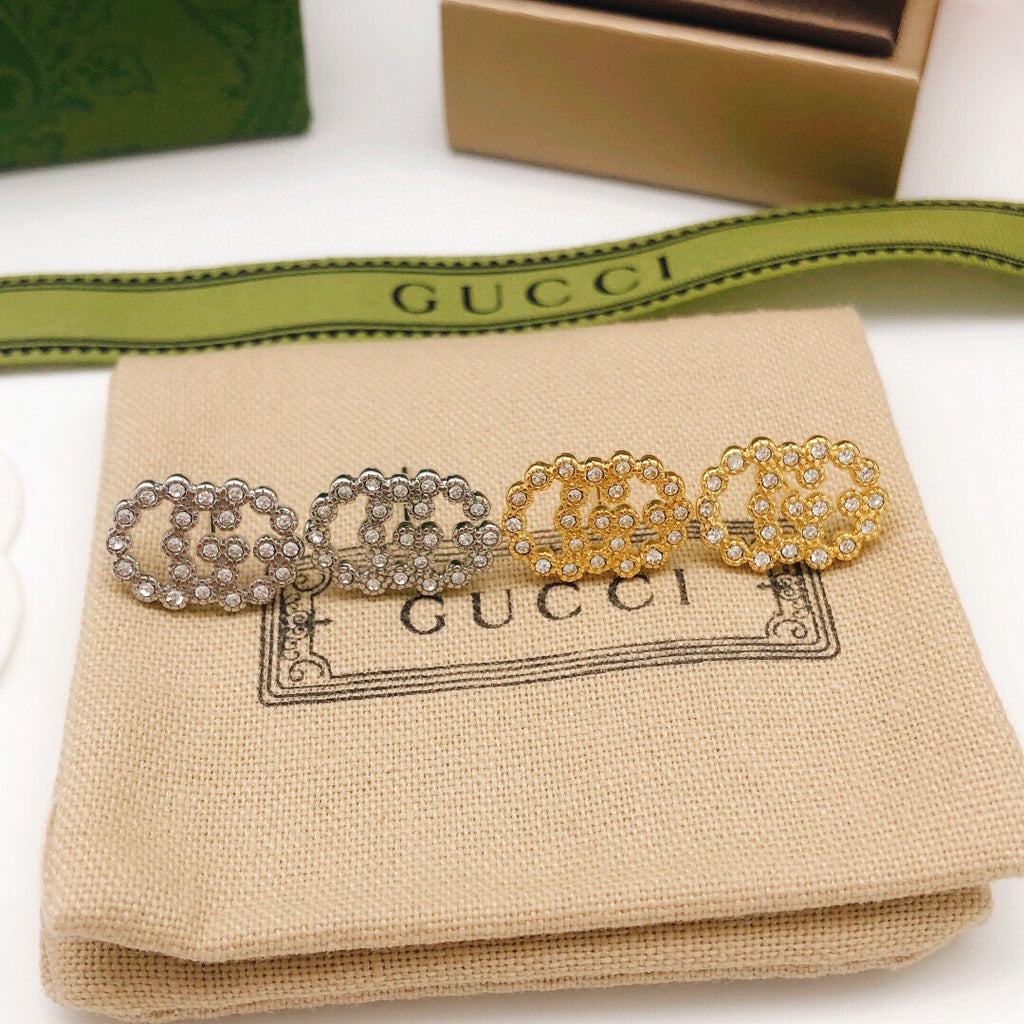 Gucci Interlocking G Crystal Accent Mini Earrings - album image 6