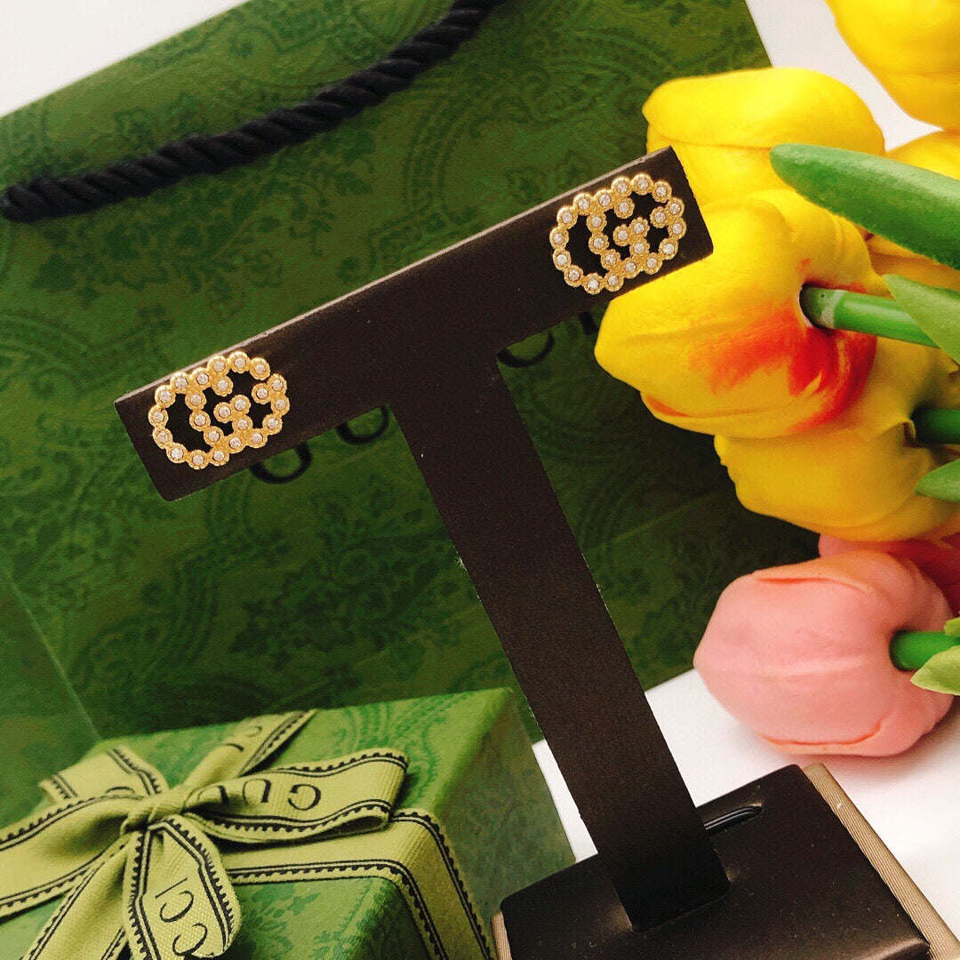 Gucci Interlocking G Crystal Accent Mini Earrings - album image 5