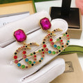 Gucci Multicolor Crystal Accent Earrings - album image 1