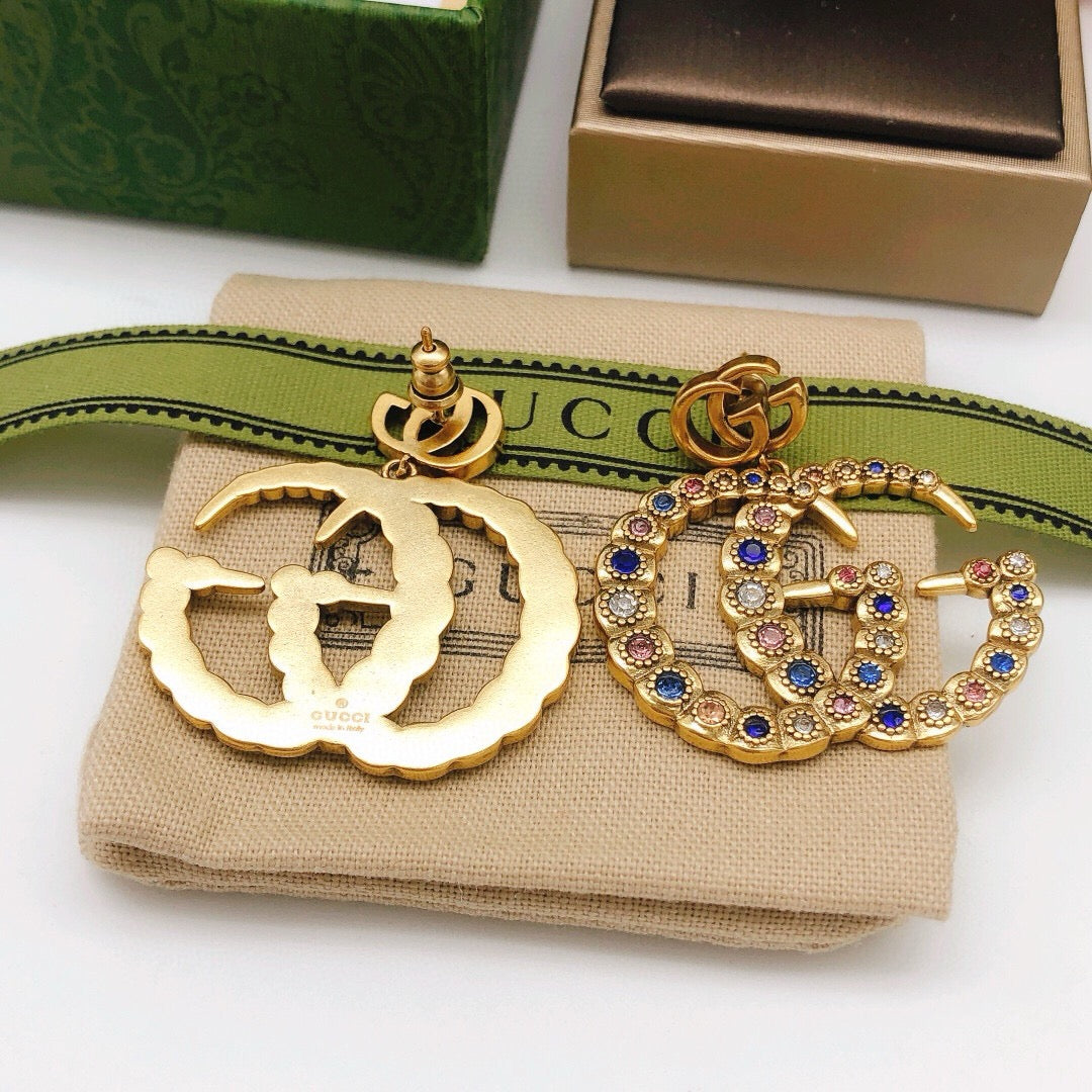 Gucci Interlocking G Multicolor Crystal Accent Earrings - album image 3