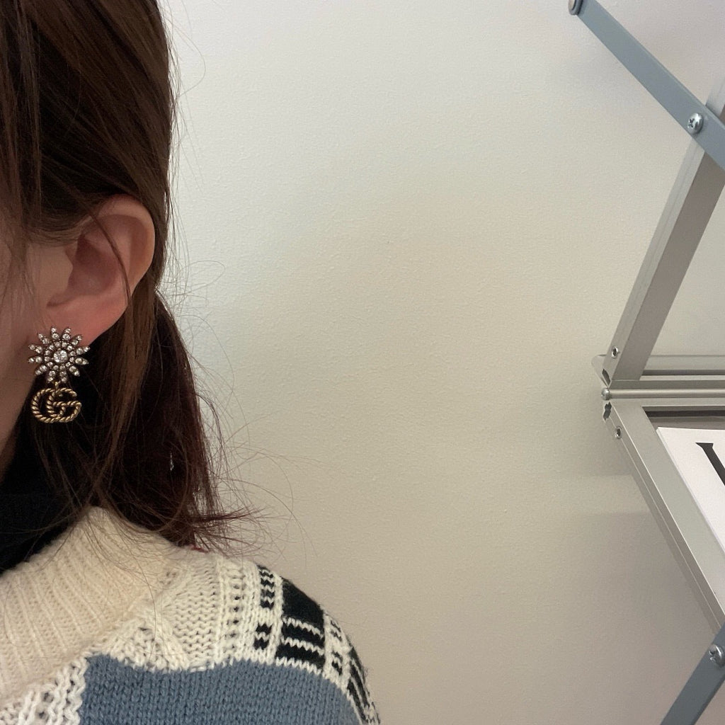 Gucci Interlocking G Bow Butterfly Sunflower Earrings - album image 4