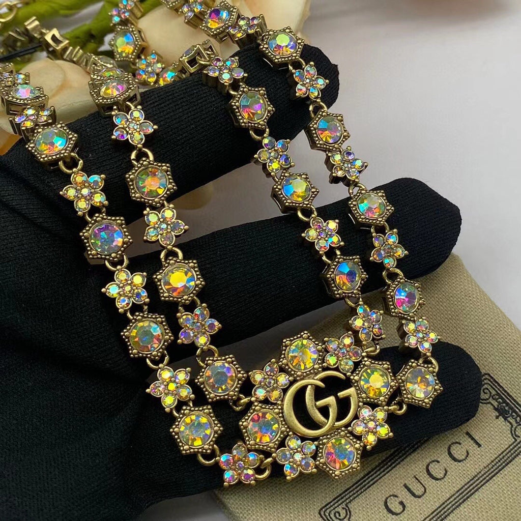 Gucci Interlocking G Multicolor Crystal Accent Necklace - album image 5