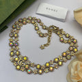 Gucci Interlocking G Multicolor Crystal Accent Necklace - album image 1