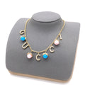 Gucci Pink Blue Flower Necklace - album image 1