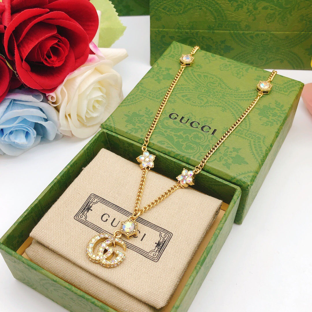 Gucci Multicolor Crystal Accent Necklace - album image 3