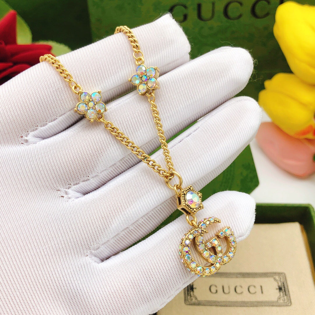 Gucci Multicolor Crystal Accent Necklace - album image 5
