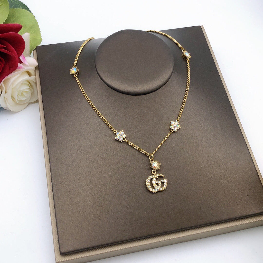 Gucci Multicolor Crystal Accent Necklace - album image 2