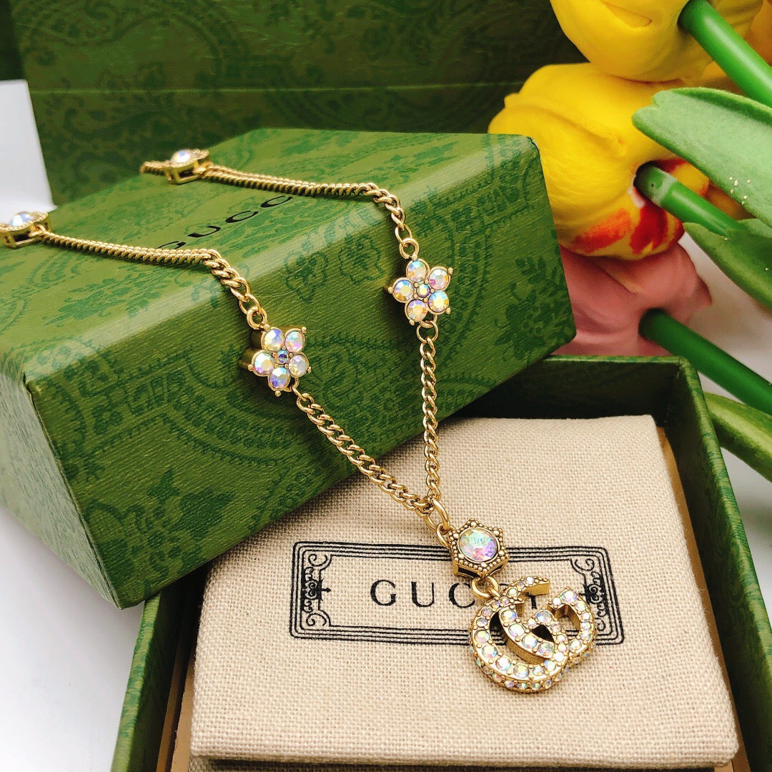 Gucci Multicolor Crystal Accent Necklace - album image 4