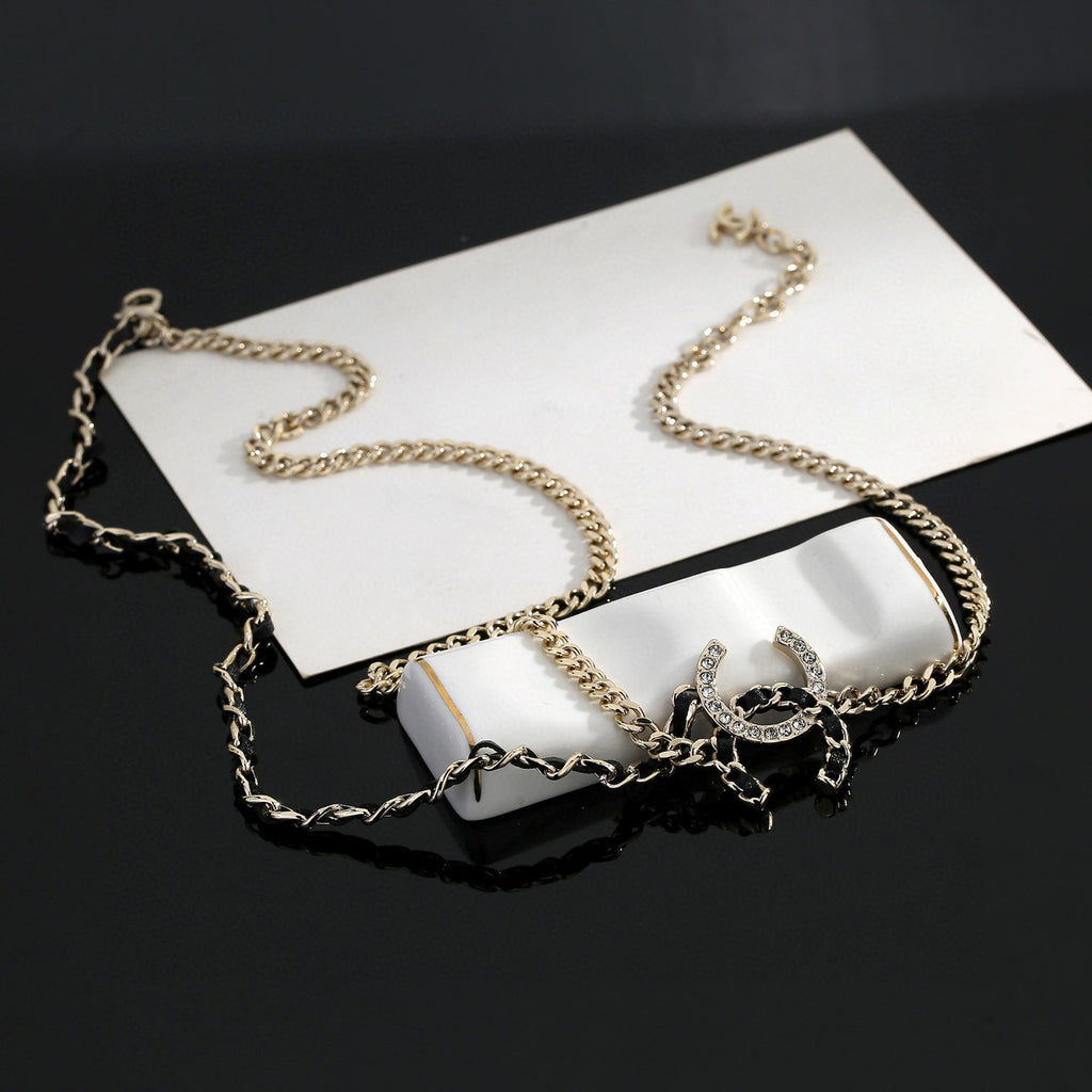 Chanel Gold-Tone CC Station Chain Necklace - album image 3