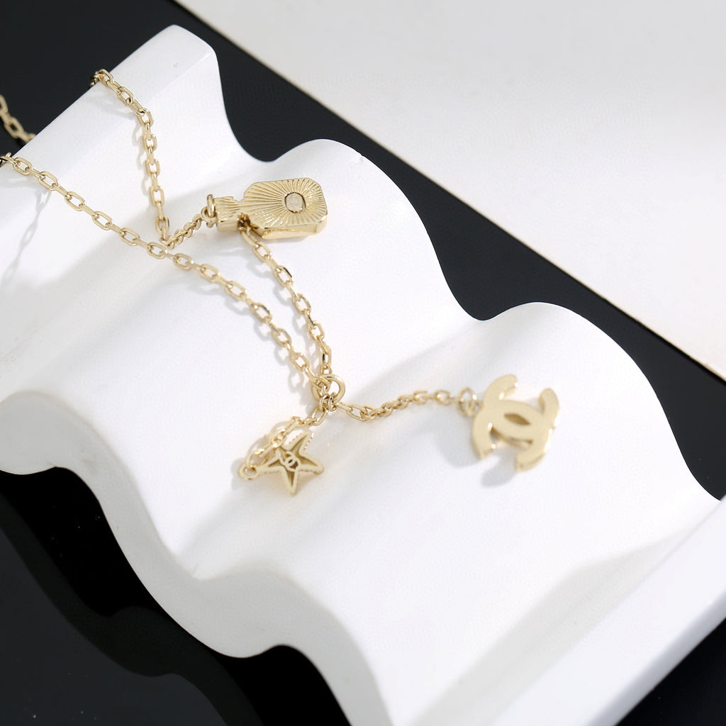 Chanel Interlocking C Perfume Bottle Letter Necklace - album image 8